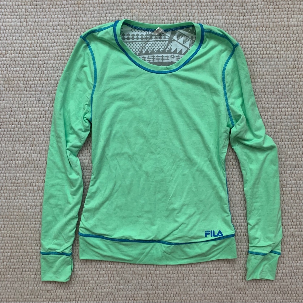 Fila sport reversible long sleeve performance top